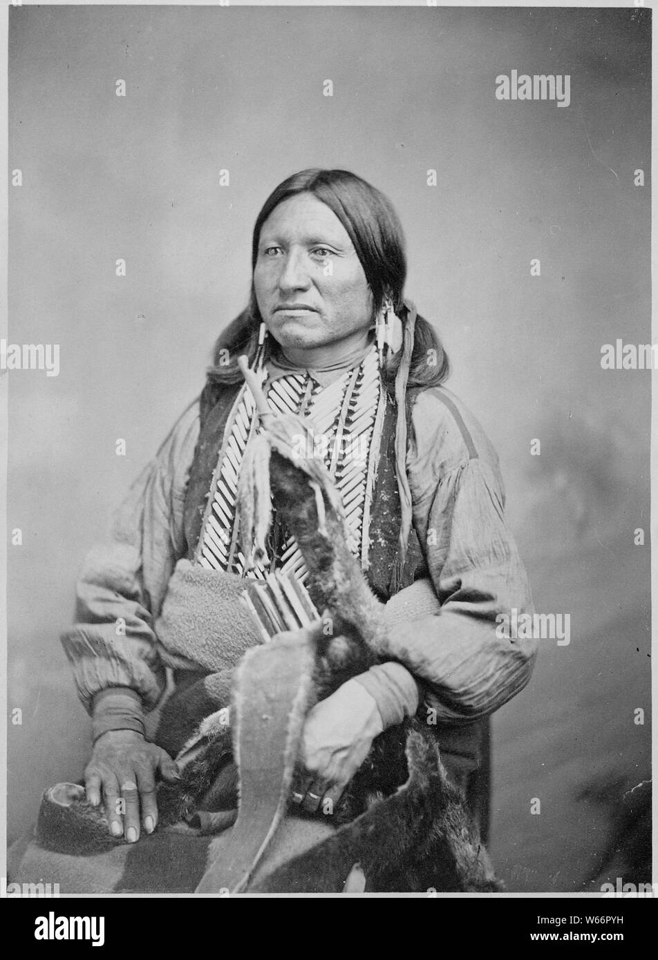 Kicking Bird (Tene'angpote), a Kiowa chief and grandson of a Crow