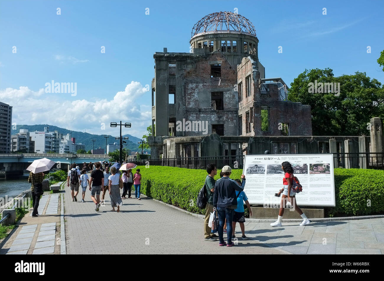 The Atomic Bomb Dome where At 815am on 6th August 1945, the first