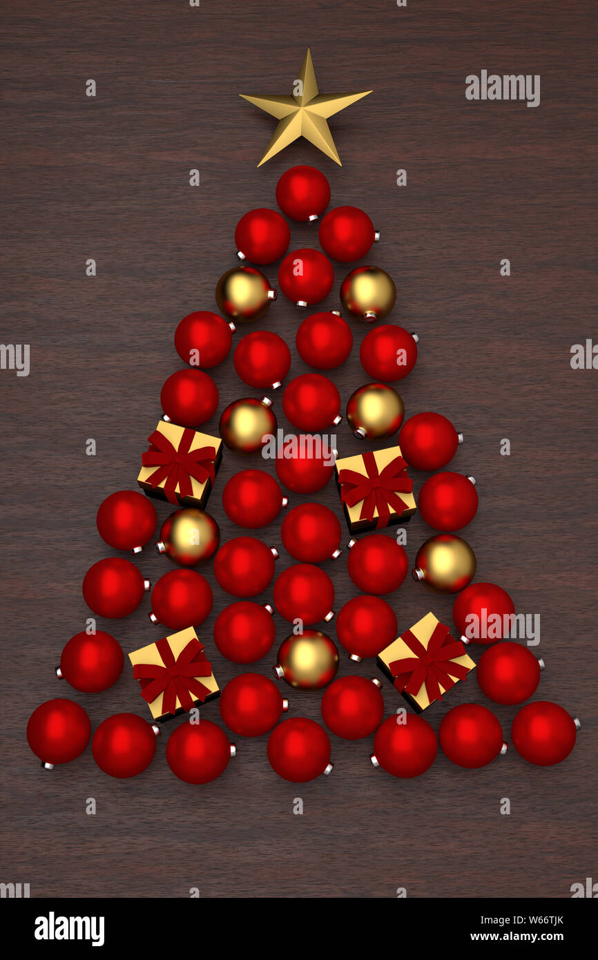 https://c8.alamy.com/comp/W66TJK/3d-render-christmas-tree-made-from-christmas-baubles-on-a-wooden-background-W66TJK.jpg