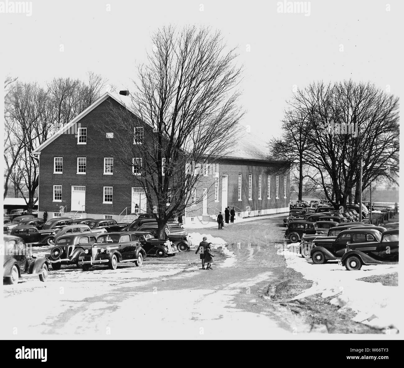 Lancaster County, Pennsylvania. A meeting house of one of the Liberak Branches of the Mennonites
