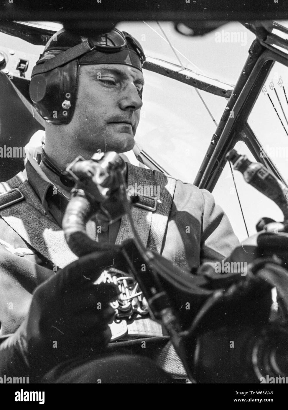 German airforce Crew in a JU 88 Bomber 1942 during Worldwar 2 in 1942 in Russia Stock Photo