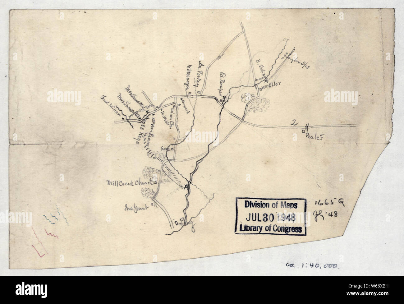 Civil War Maps 2241 Sketch Of The Vicinity Of Cross Keys Va