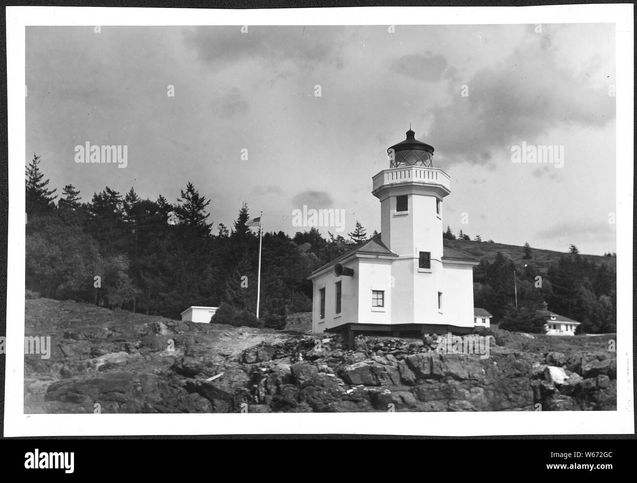 Lime Kiln Lighthouse, April 1944 Stock Photo Alamy