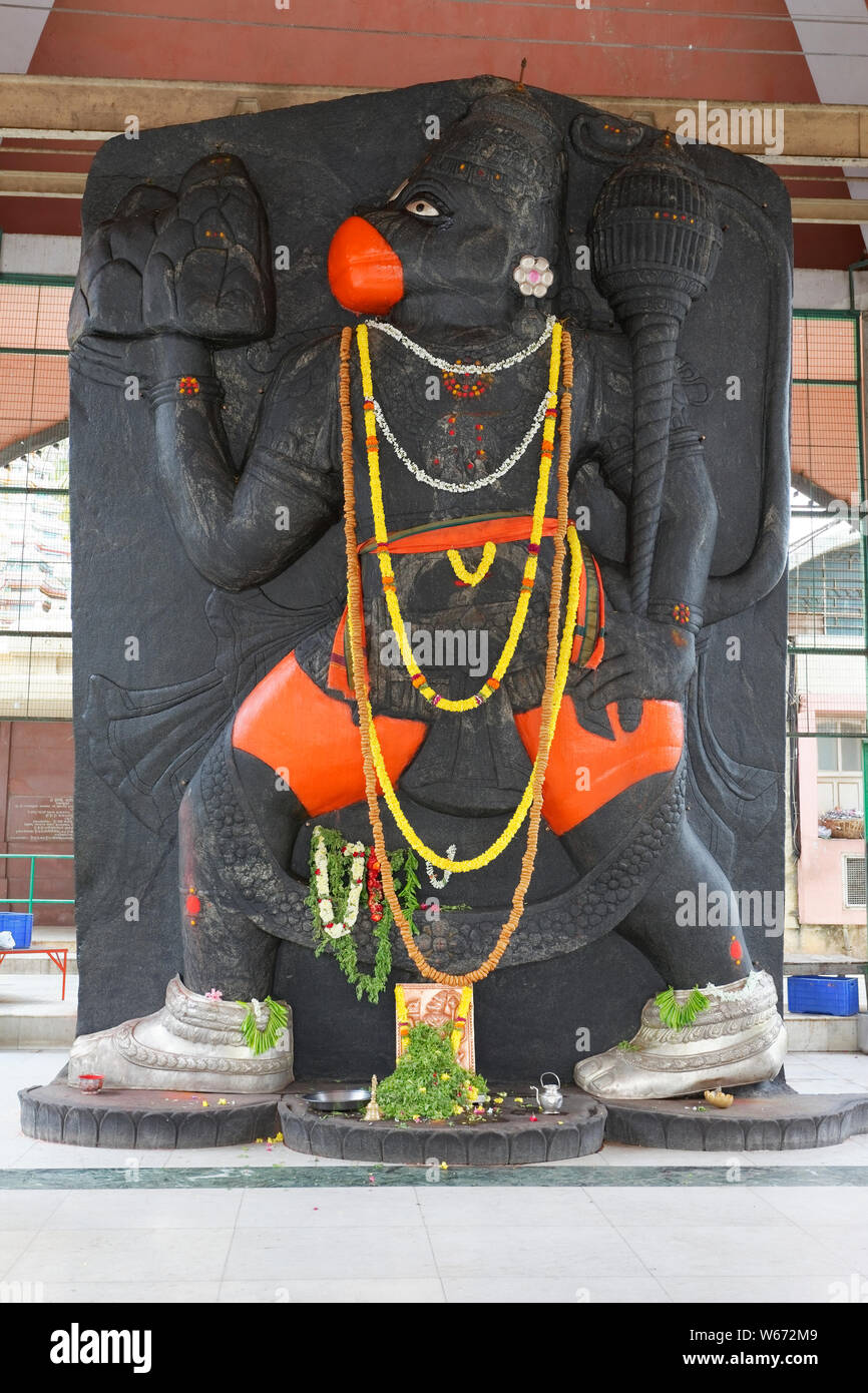 Sri Prasanna Veeranjaneya Swamy Temple, Bangalore, Karnataka, India. Stock Photo