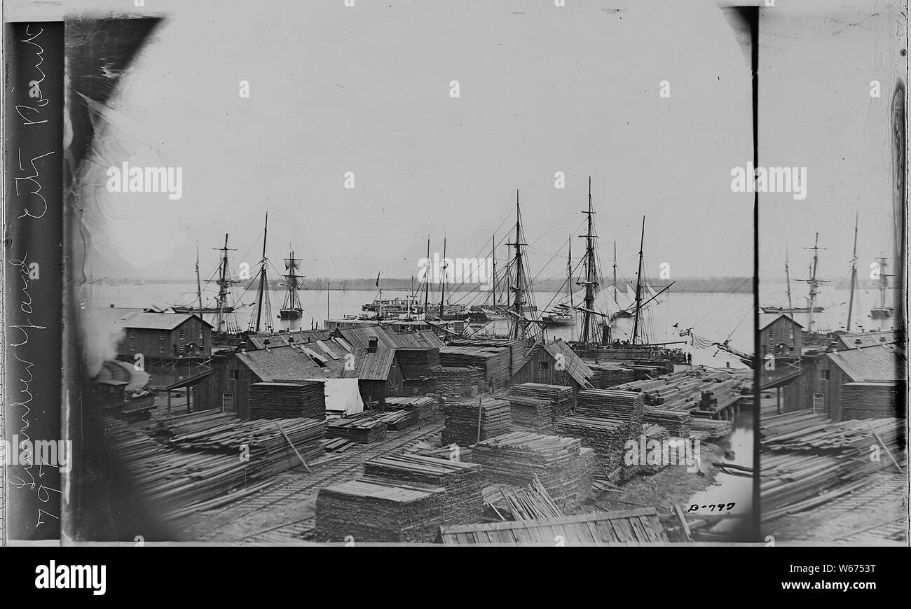 Lumber Yard, City Point, Va Stock Photo Alamy