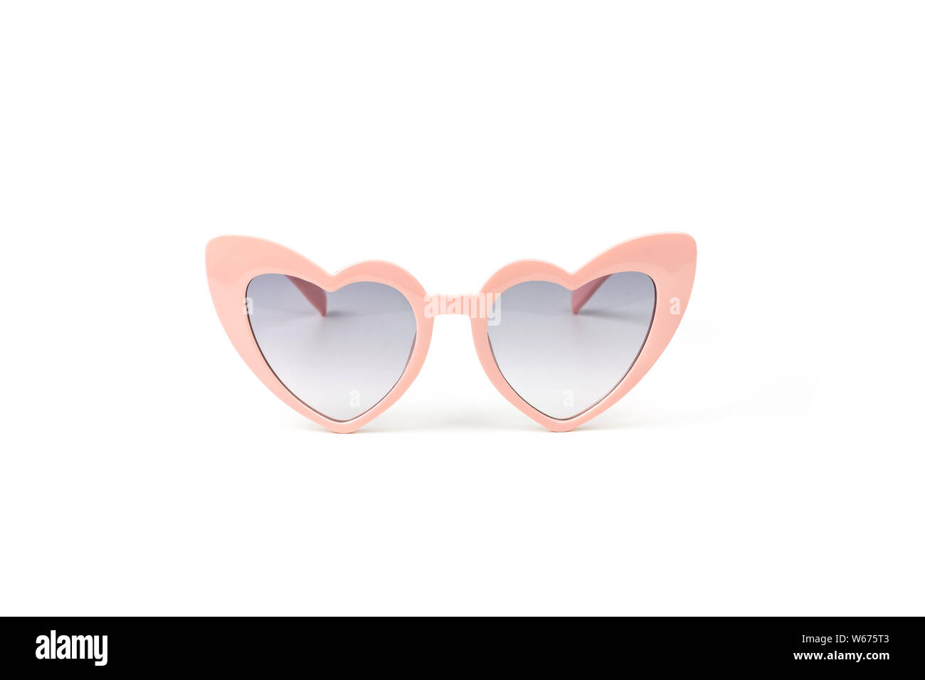Pink heart shape sunglasses isolated on white background Stock Photo ...