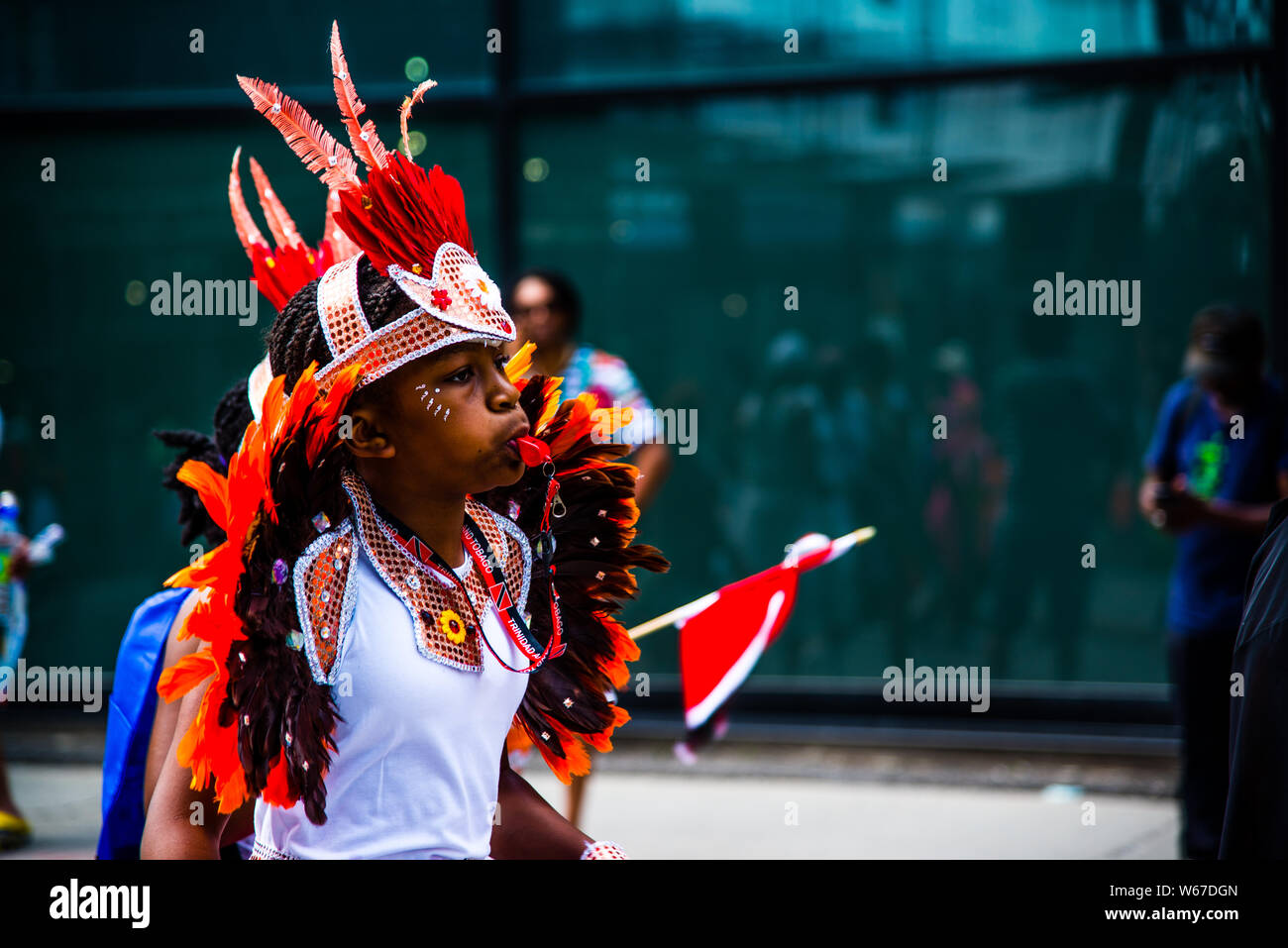 Caribbean parade in downtown Montreal Stock Photo Alamy