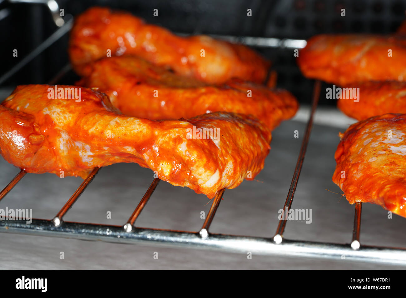 delicious-chicken-wings-fried-in-the-oven-crispy-stock-photo-alamy