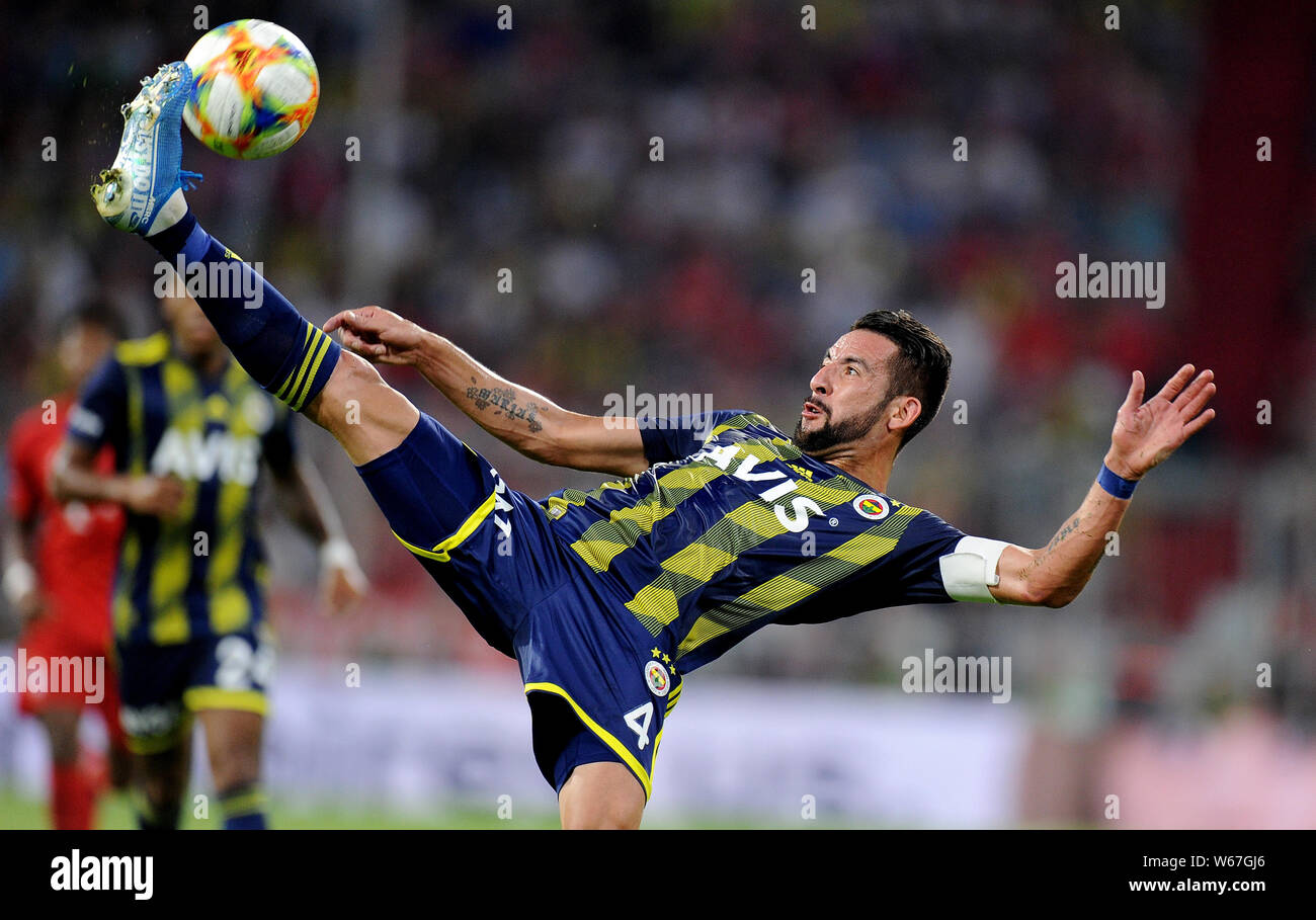 MUNICH, GERMANY - JULY 30: Mauricio Isla during the Audi Cup 2019 semi final match between Bayern Muenchen and Fenerbahce at Allianz Arena on July 30, 2019 in Munich, Germany. (Photo by PressFocus/MB Media) Stock Photo
