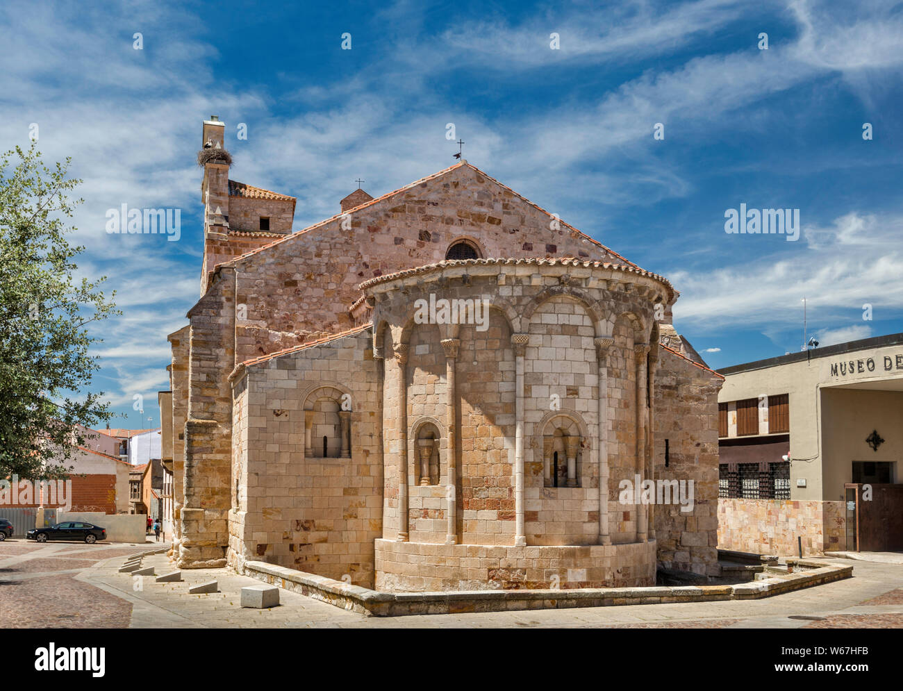Iglesia de Santa Maria La Nueva, 12th century, Romanesque style church, in Zamora, Castilla y Leon, Spain Stock Photo