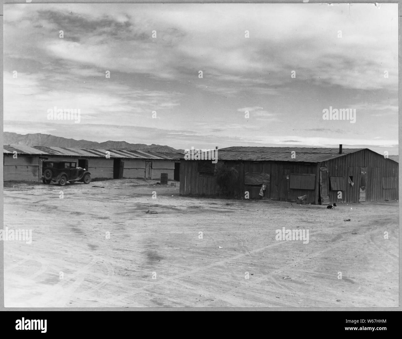 Corrugated iron barracks Black and White Stock Photos & Images - Alamy