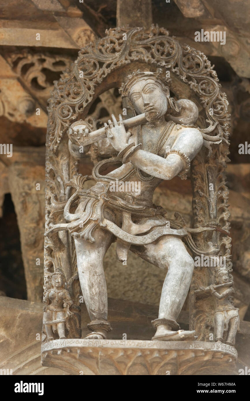 Sculpture at Belur temple near Bengaluru (Bangalore),Karnataka, India