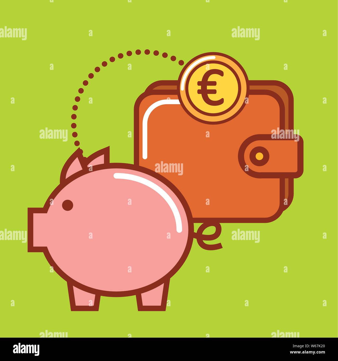 Money icon over green background design Stock Vector Image & Art - Alamy