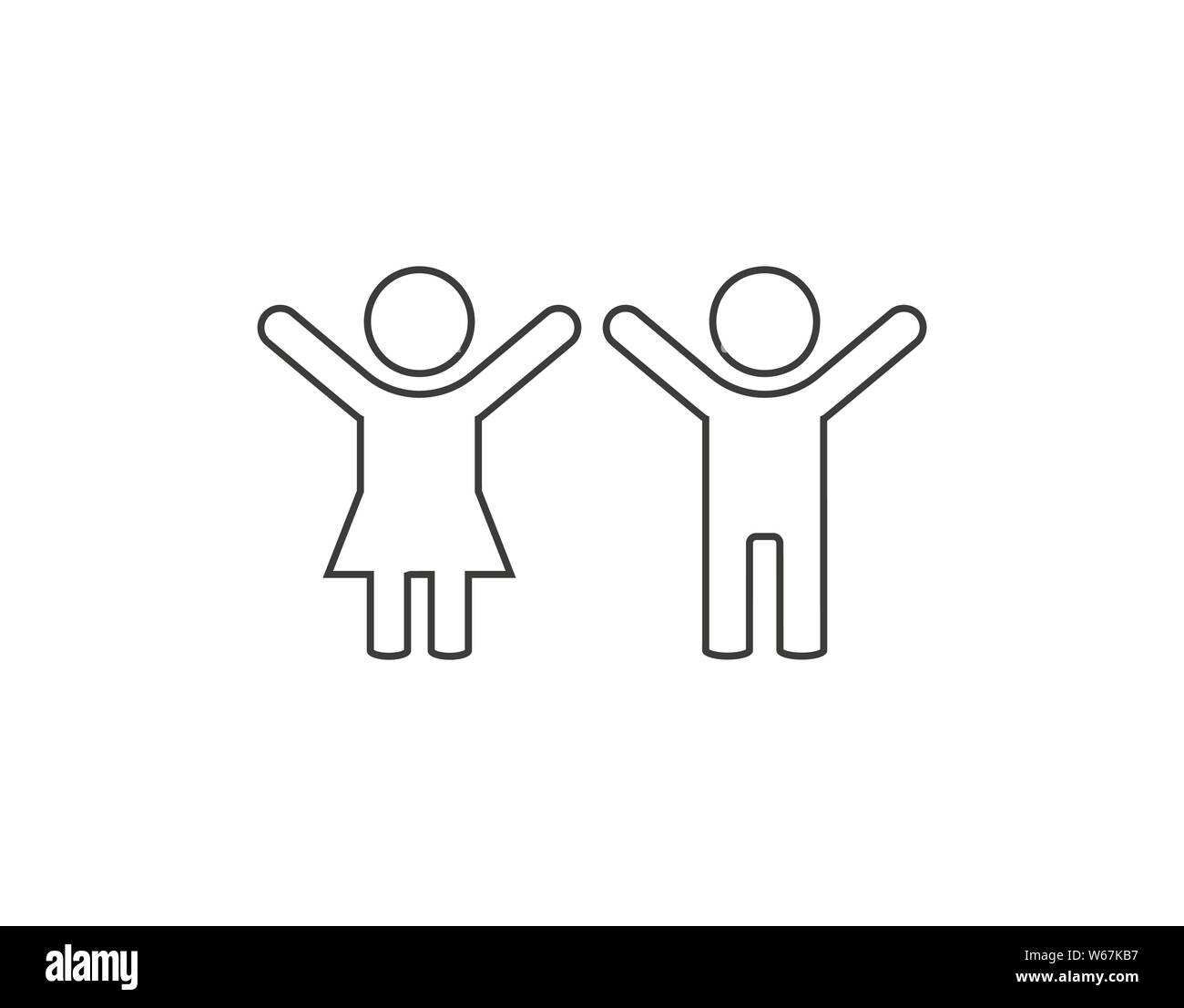 Vector illustration, flat design. Child baby icon Stock Vector Image ...