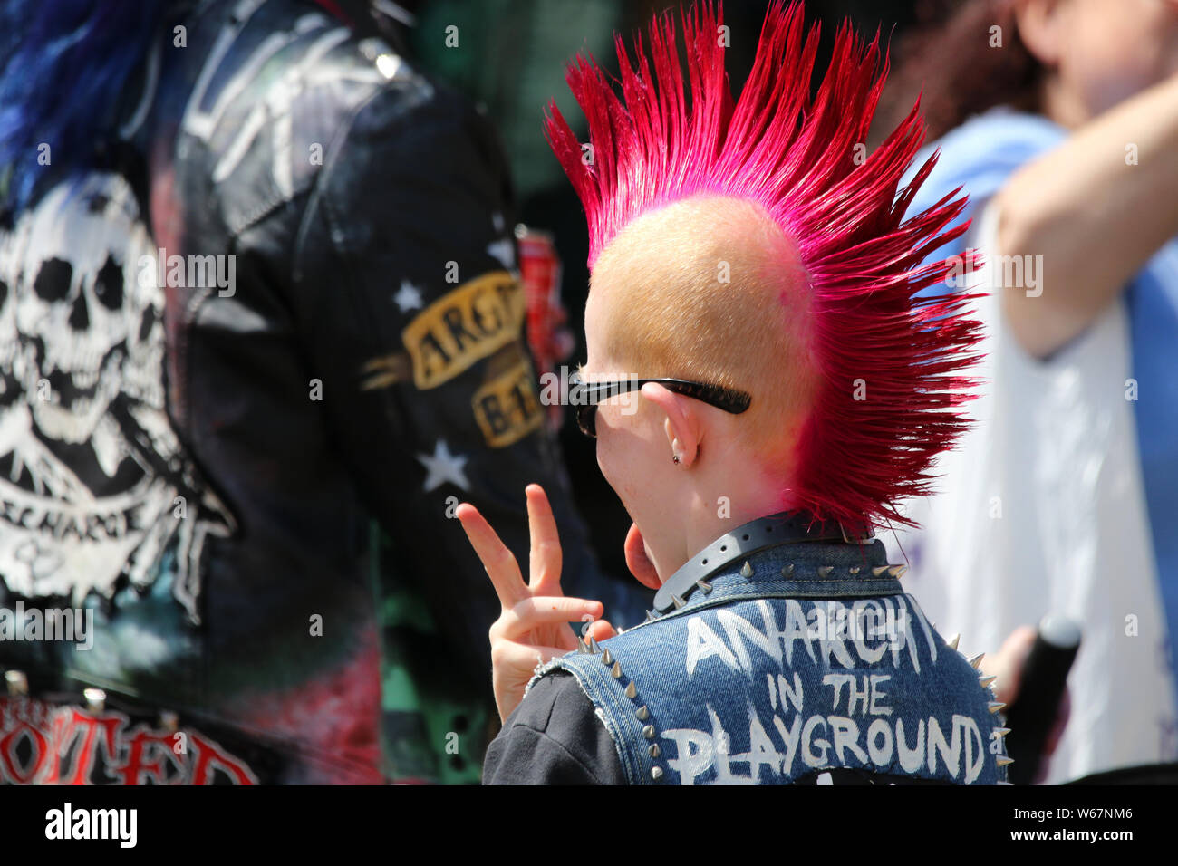 Blackpool, Lancashire, UK. 31st July, 2019. The fabulous Punk Rebellion festival returns to the Winter Gardens in Blackpool for a weekend of live punk rock music. The Rebellion Festival, formerly Holidays in the Sun and the Wasted Festival is a British punk rock festival first held in 1996. This open to all event draws thousands of overseas visitors to see all their favourite punk musicians in one place. Credit: Cernan Elias/Alamy Live News Stock Photo