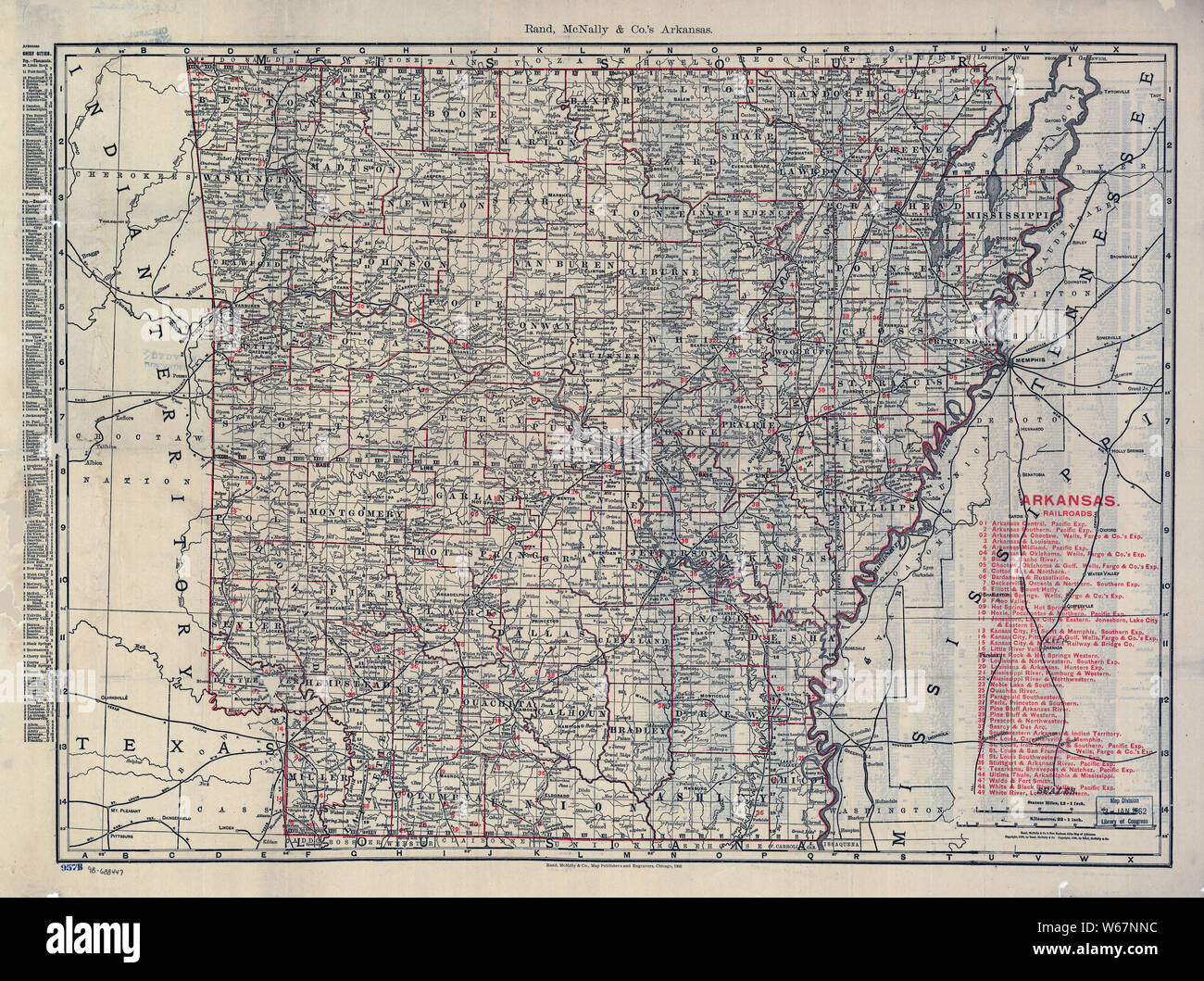 0091 Railroad Maps The Rand McNally indexed county and township pocket