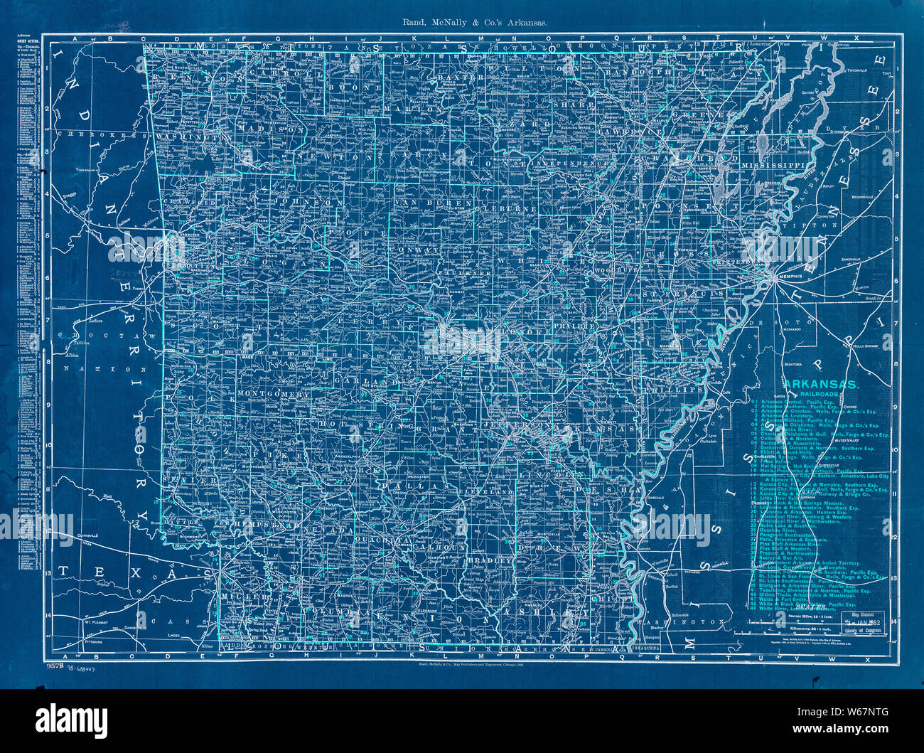 0091 Railroad Maps The Rand McNally indexed county and township pocket