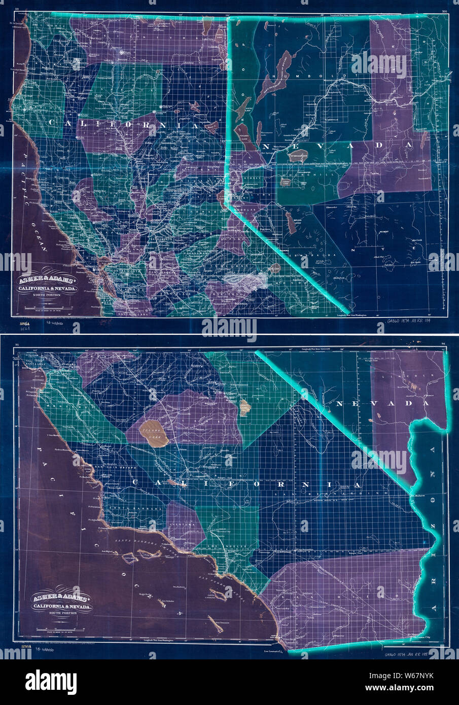 0092 Railroad Maps New commercial and topographical rail road map guide