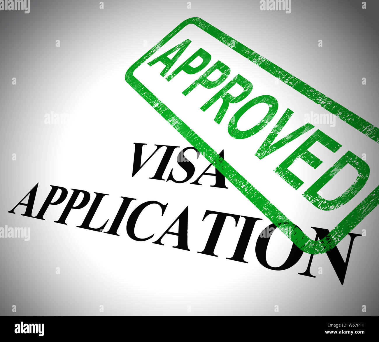Visa application approved form shows permit or passport entry visa
