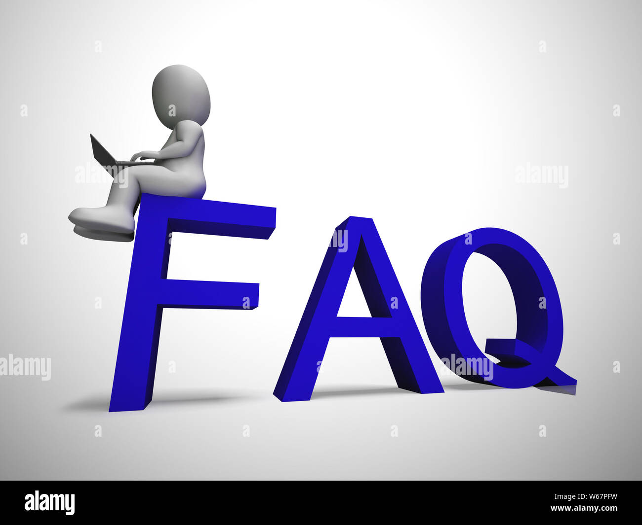Faq symbol icon means answering questions to help support users or ...