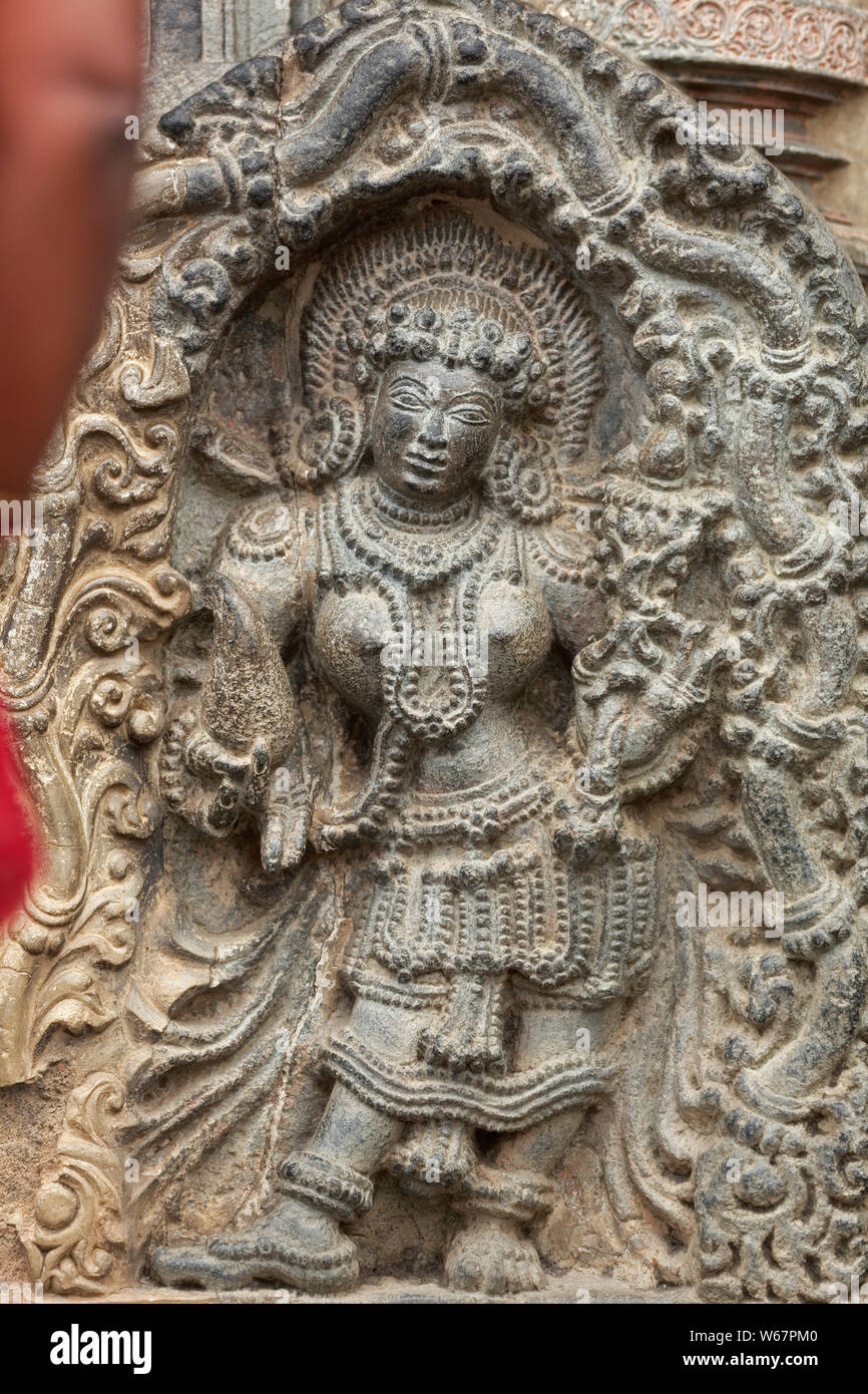 Sculpture at Belur temple near Bengaluru (Bangalore),Karnataka, India
