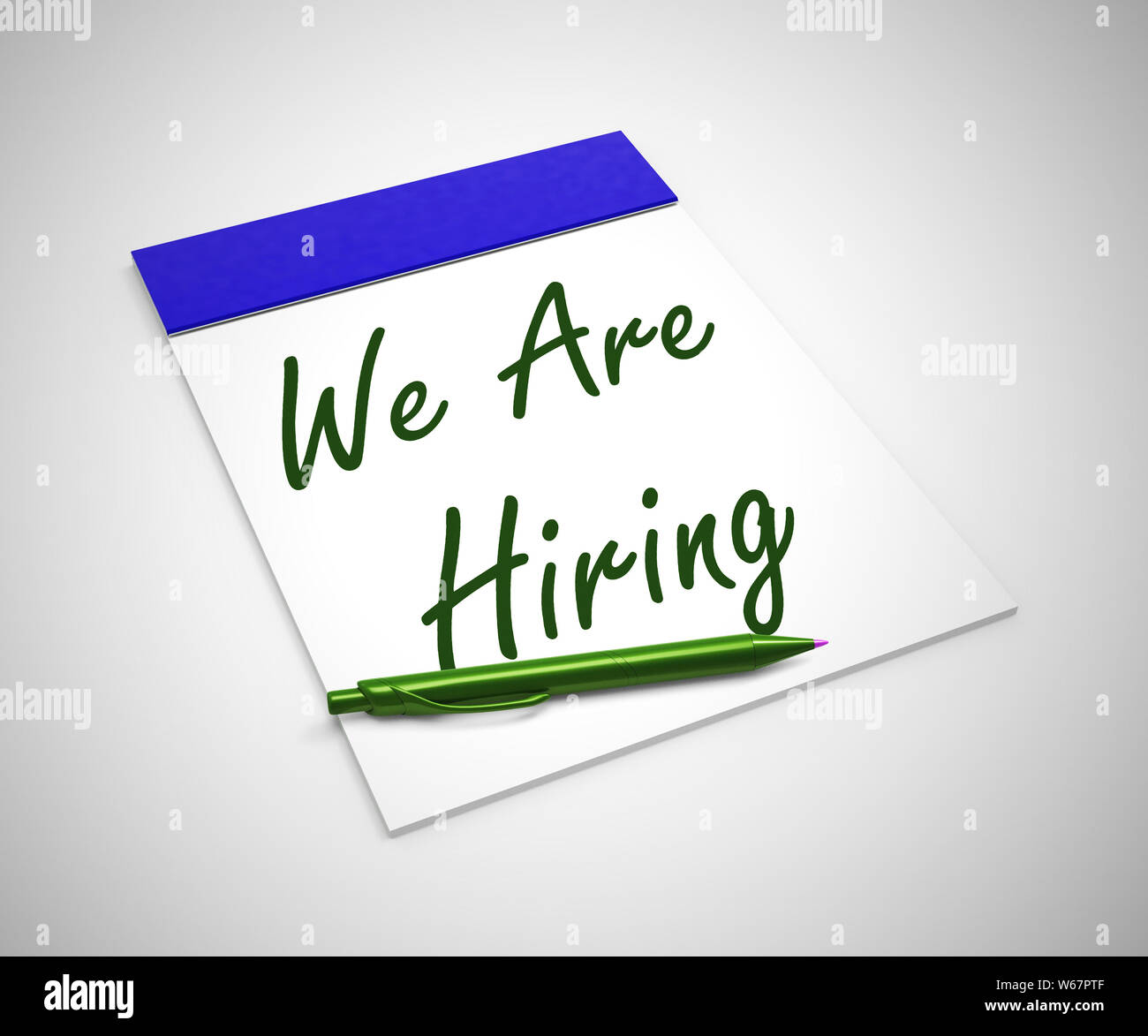 We are hiring no means jobs available. A career placement needs filling - 3d illustration Stock Photo