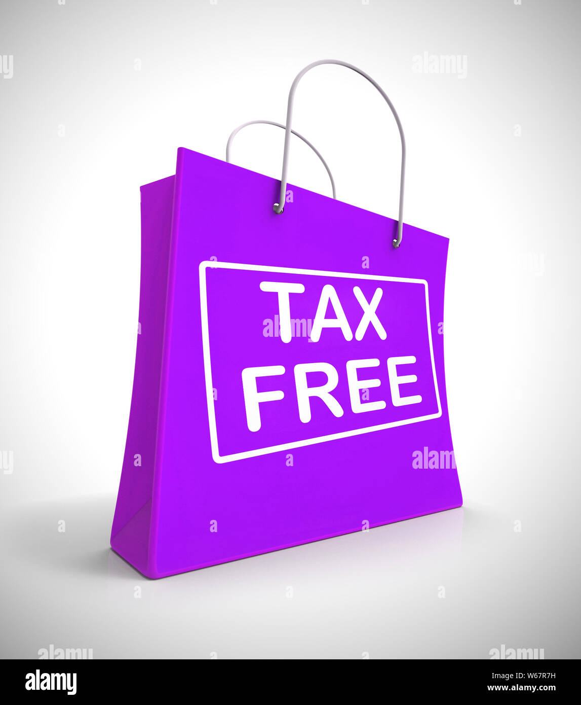 Tax-free concept icon means no customs duty required. Untaxed and 