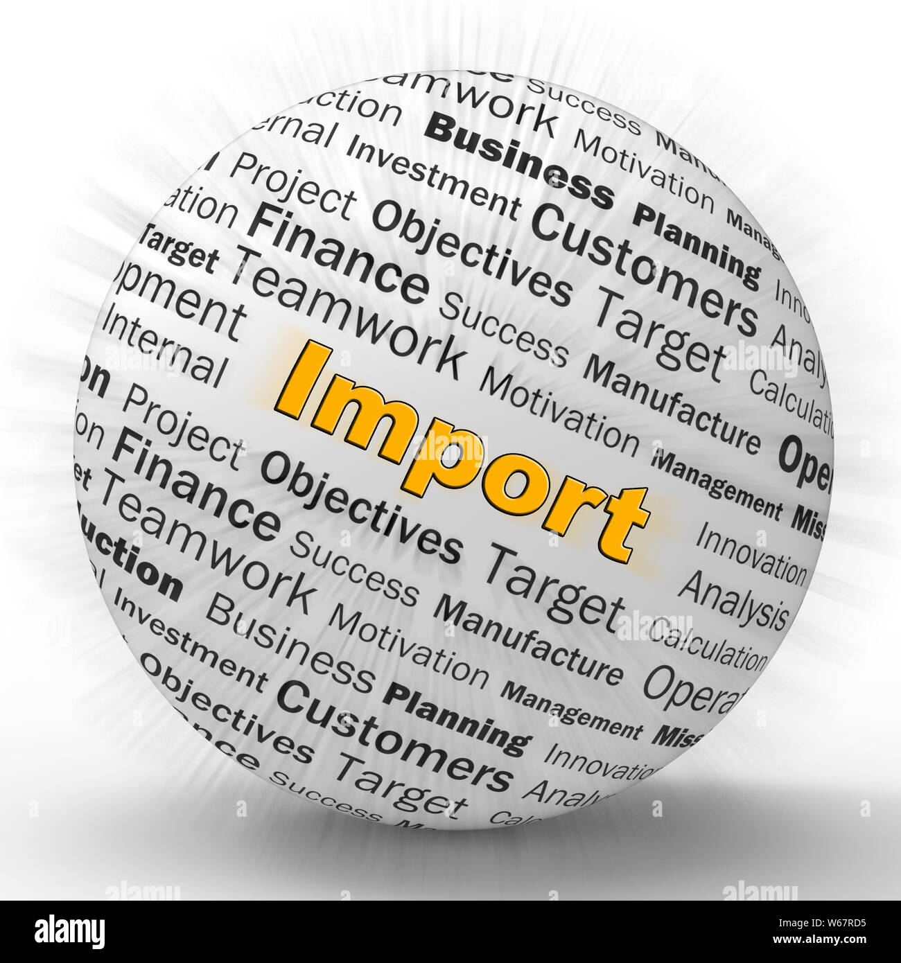 Import concept icon means importing goods for business. International ...