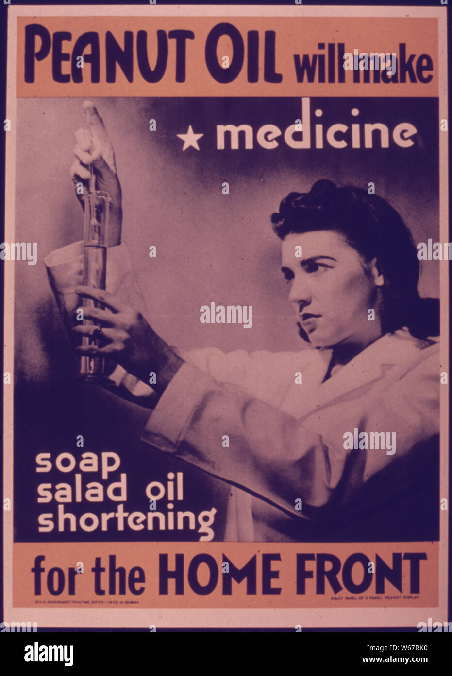 PEANUT OIL WILL MAKE MEDICINE Stock Photo Alamy