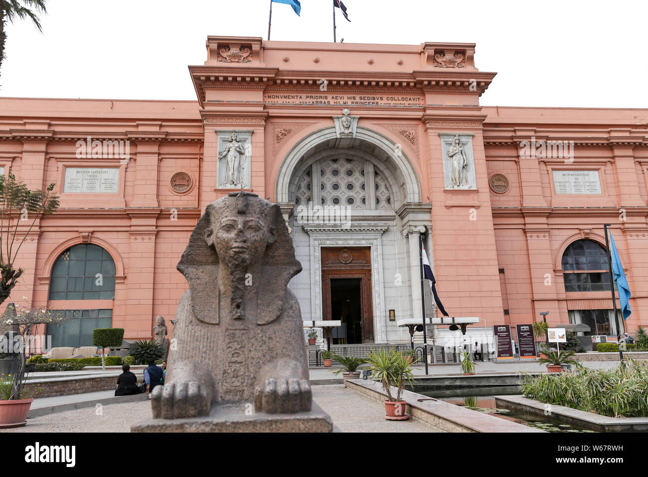Front of Egyptian Museum, Cairo City, Egypt Stock Photo