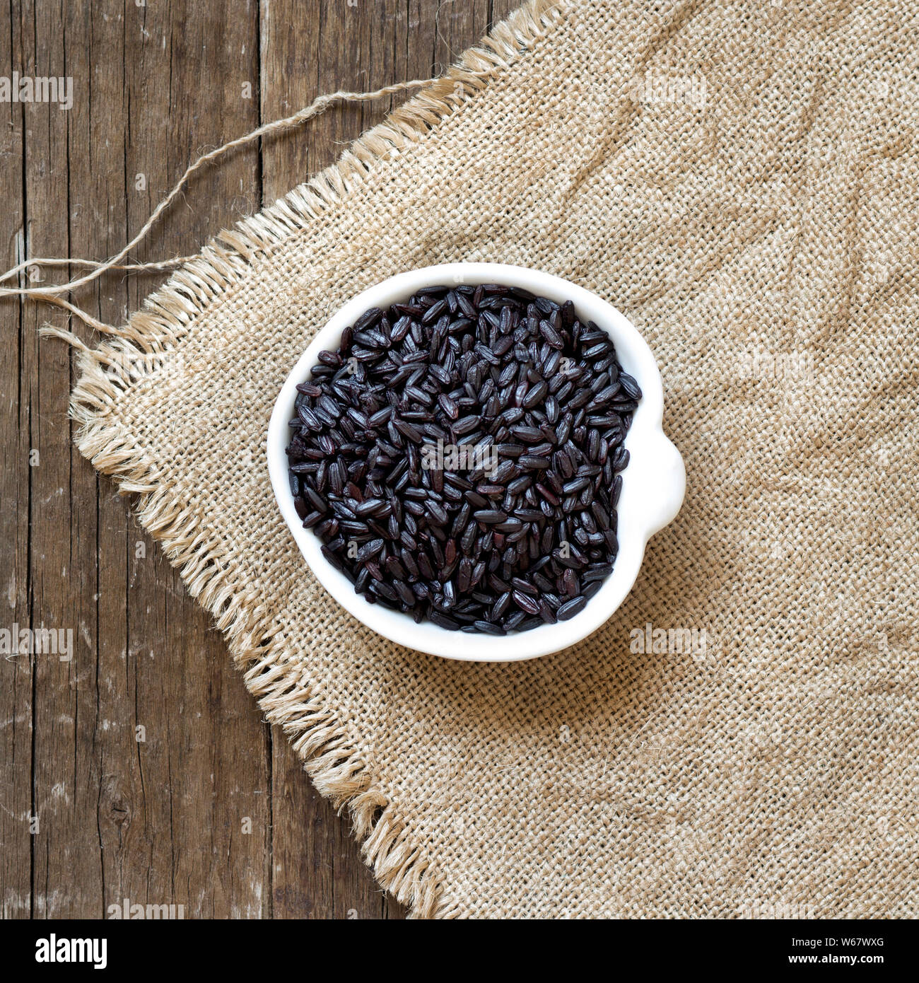 Balim Raw Rice Bowl raw black rice hi-res stock photography and images - Alamy