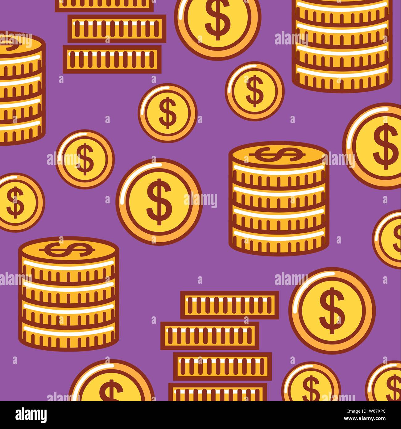 Money icon over purple background design Stock Vector Image & Art - Alamy