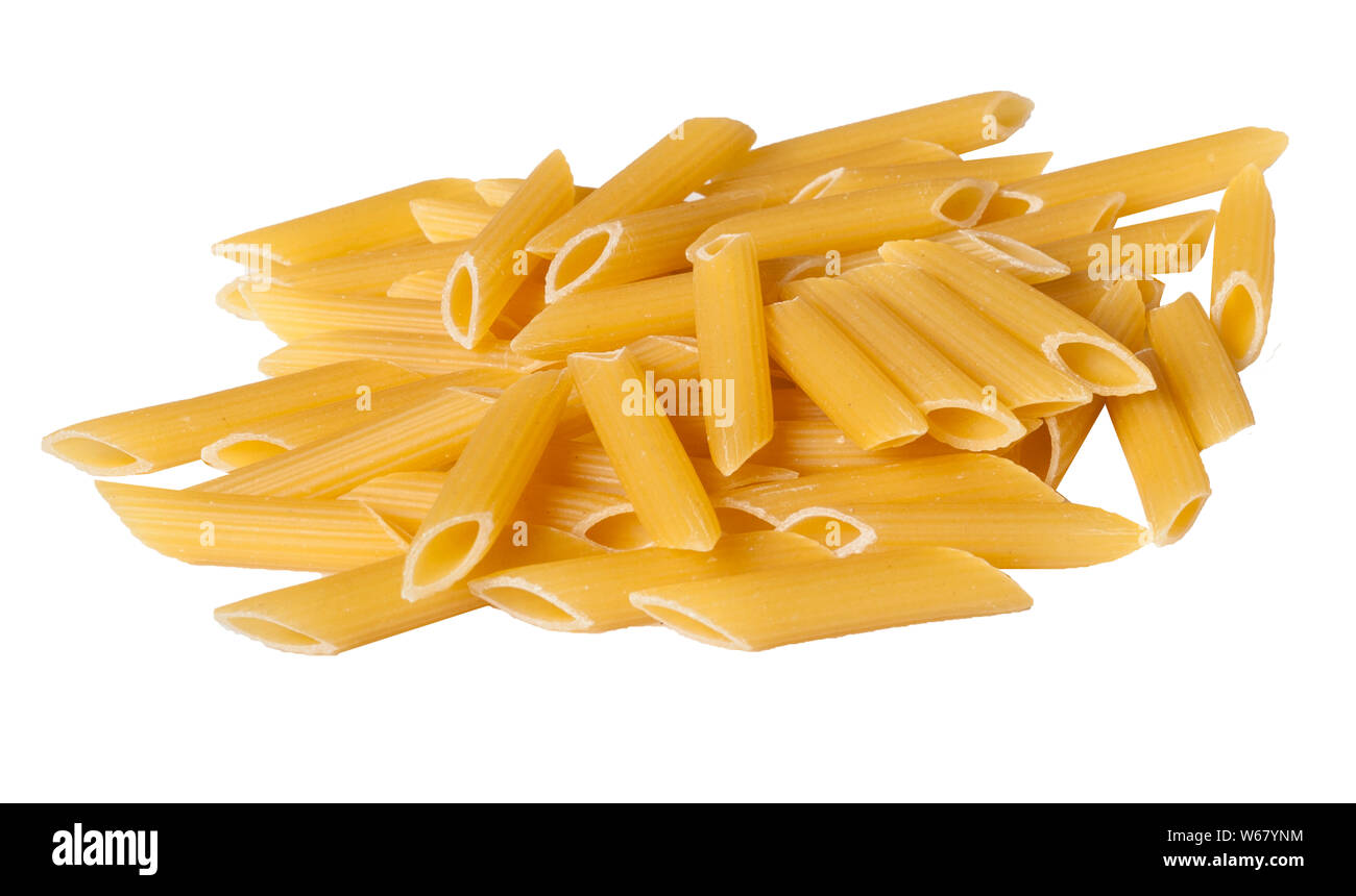 Penne Rigate Pasta Pile Stock Photo