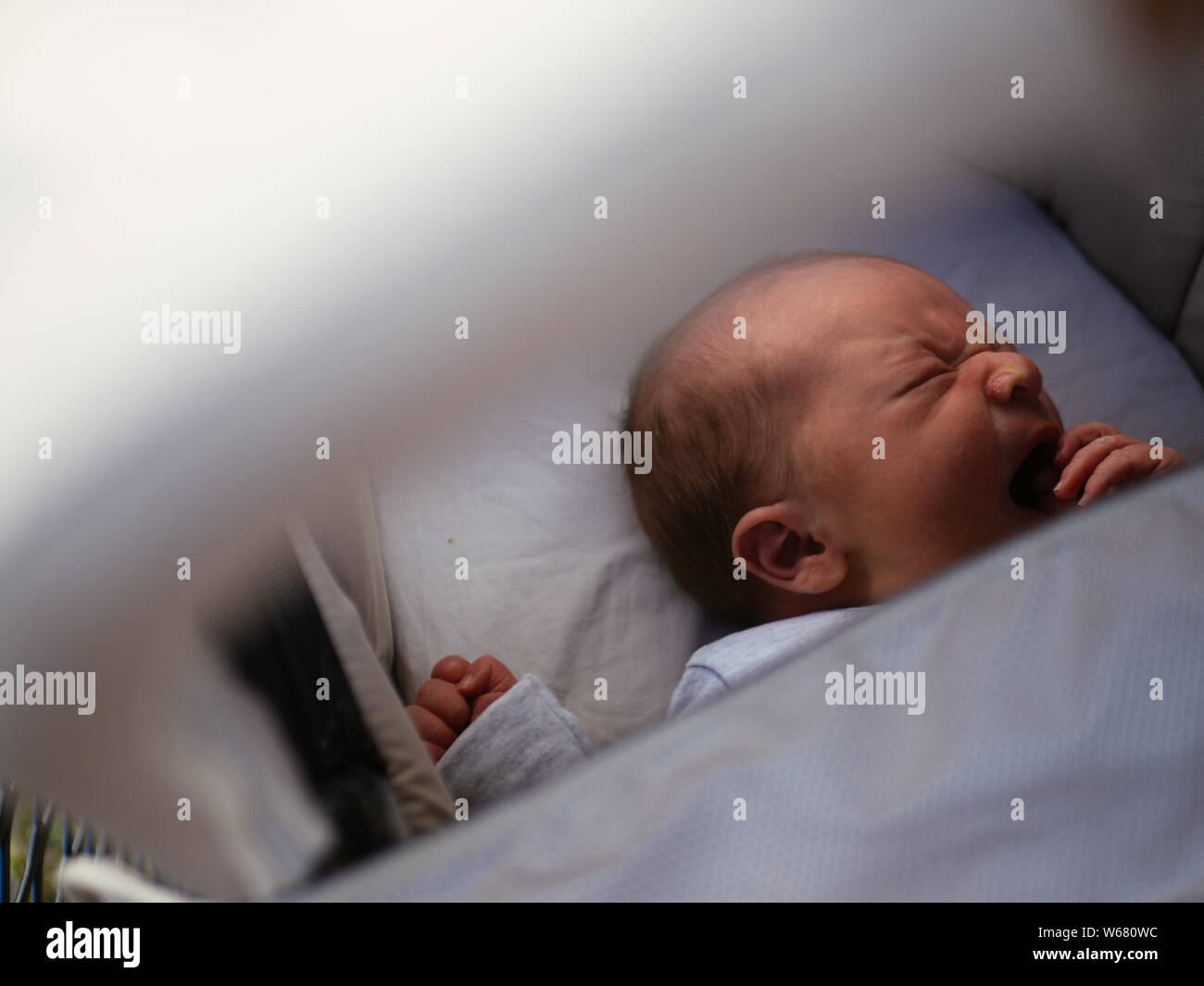 Baby pram crying hi res stock photography and images Alamy