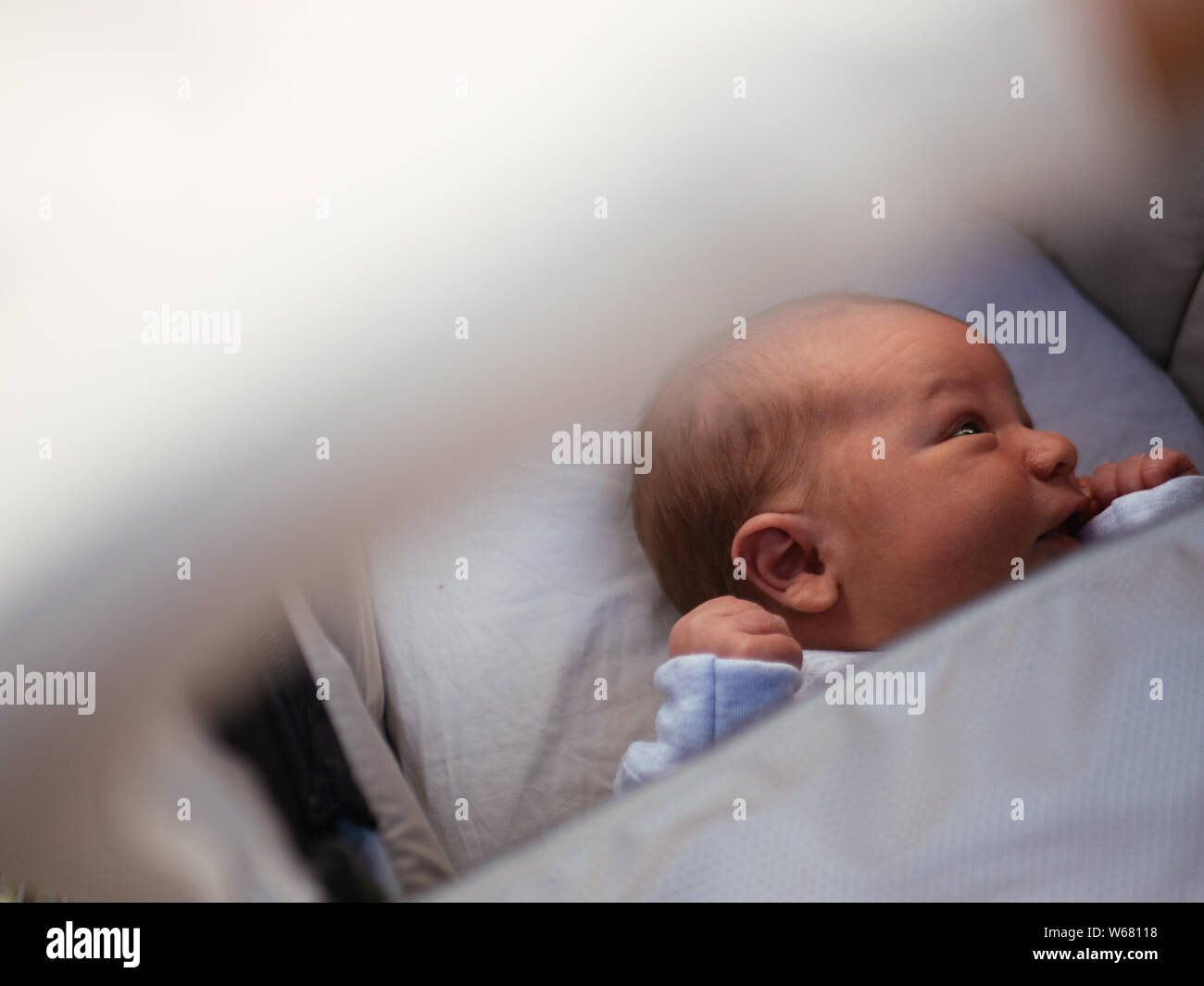 baby cries in pram