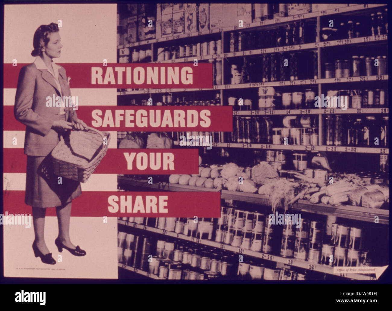 RATIONING SAFEGUARDS YOUR SHARE Stock Photo
