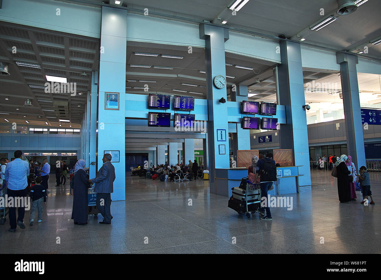 Airport in Algeria city in Africa on the Mediterranean sea Stock Photo