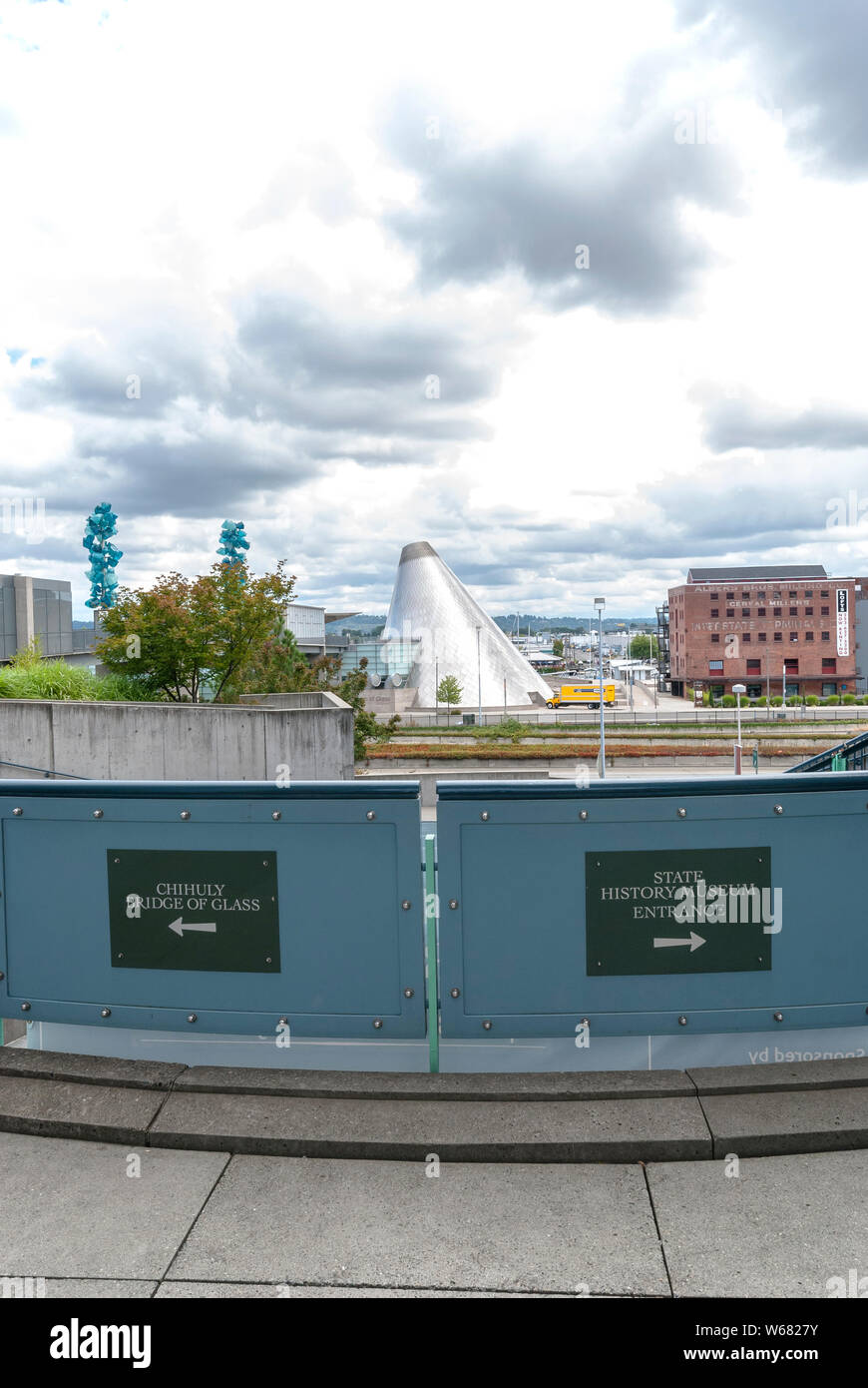 View of the Bridge of Glass and Museum of Glass from the Washington
