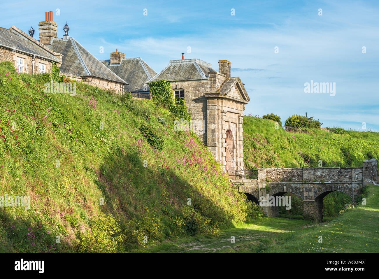 Pendennis Castle, Falmouth, Cornwall, England, United Kingdom Stock Photo