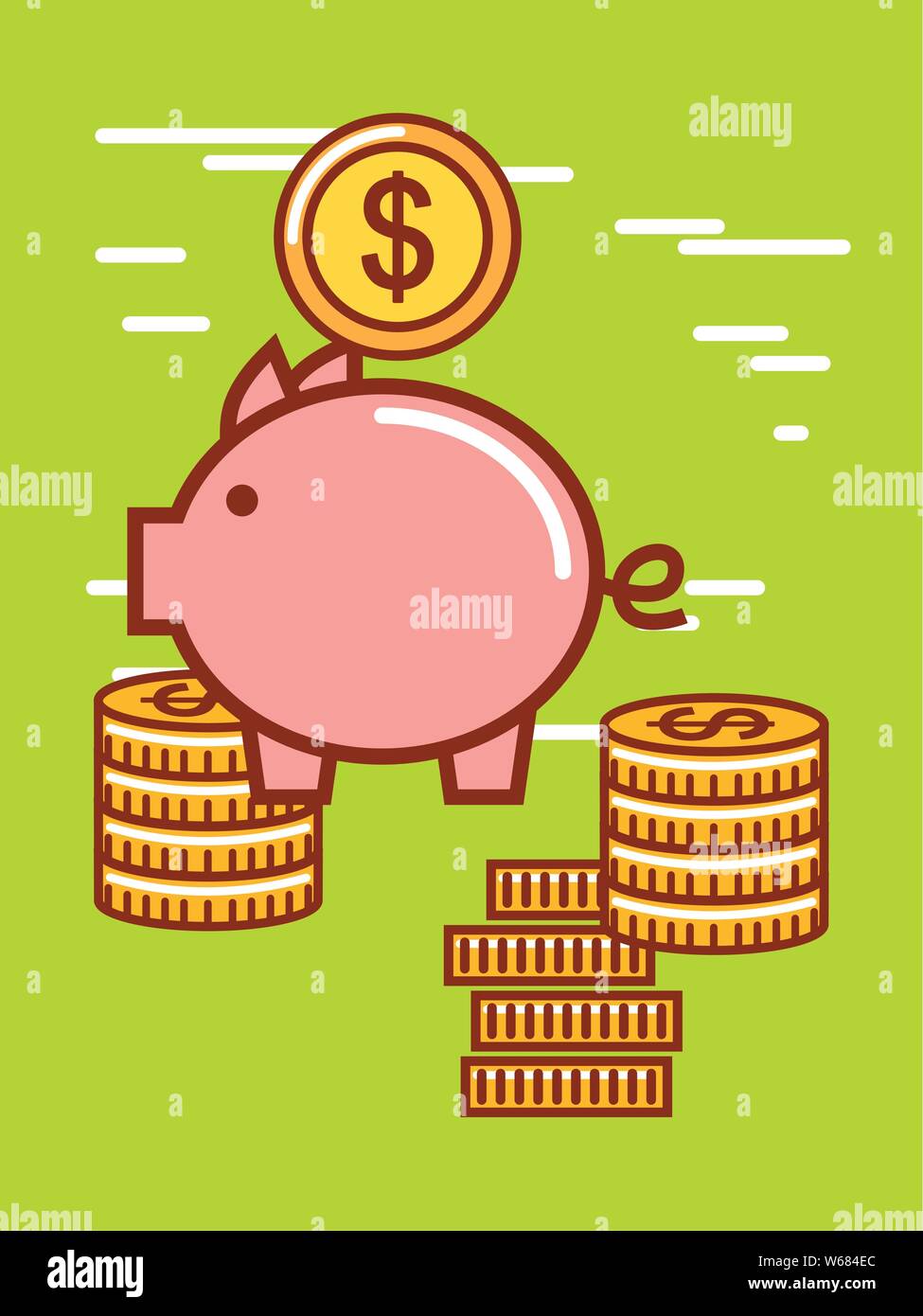 Money icon over green background design Stock Vector Image & Art - Alamy