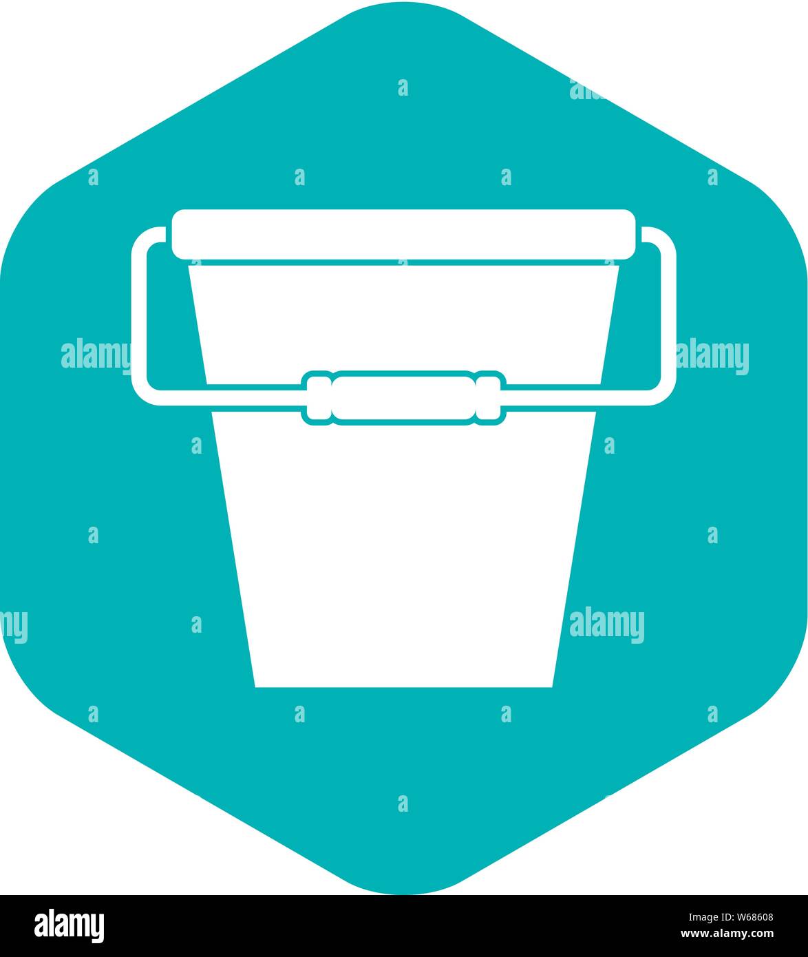 Empty bucket icon, simple style Stock Vector Image & Art Alamy