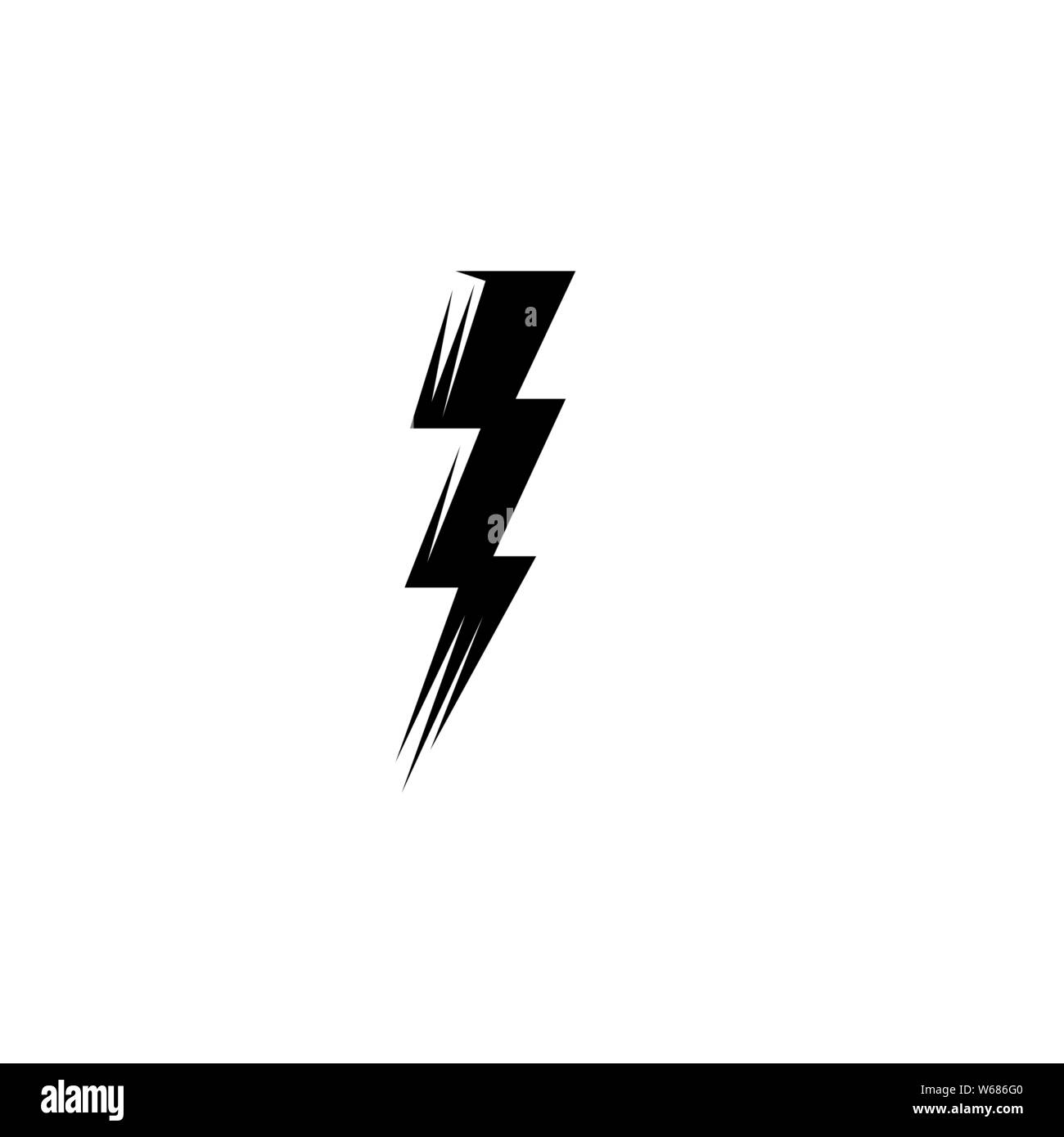 Lightning bolt flash thunderbolt icons vectors Stock Vector