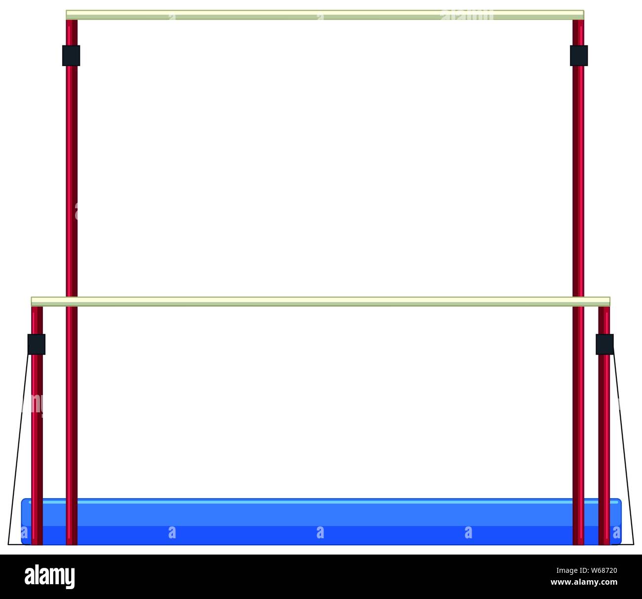 Parallel bars gym equipment illustration Stock Vector Image & Art Alamy