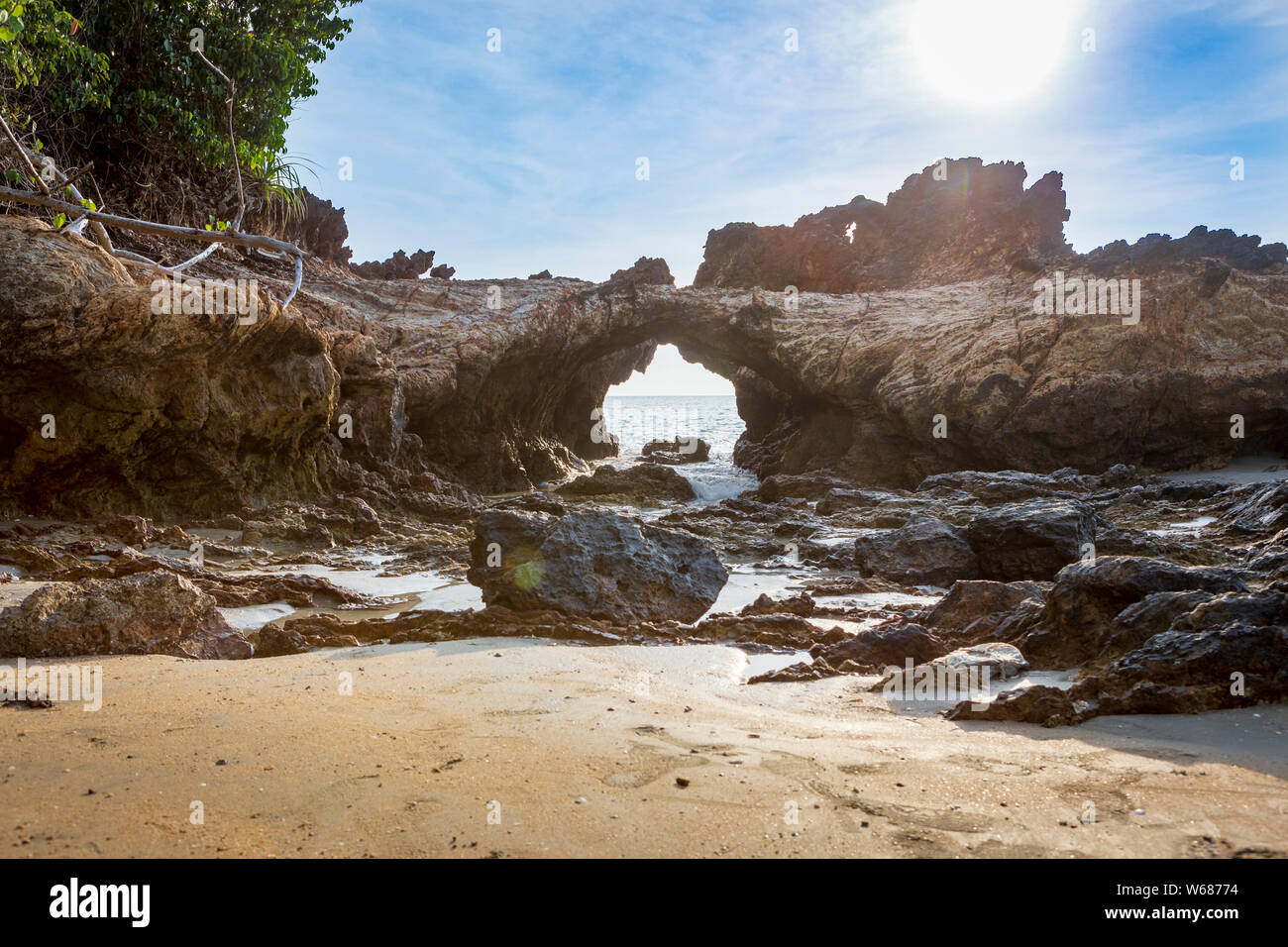 Stone Bridge - island of Koh Libong, Thailand Stock Photo