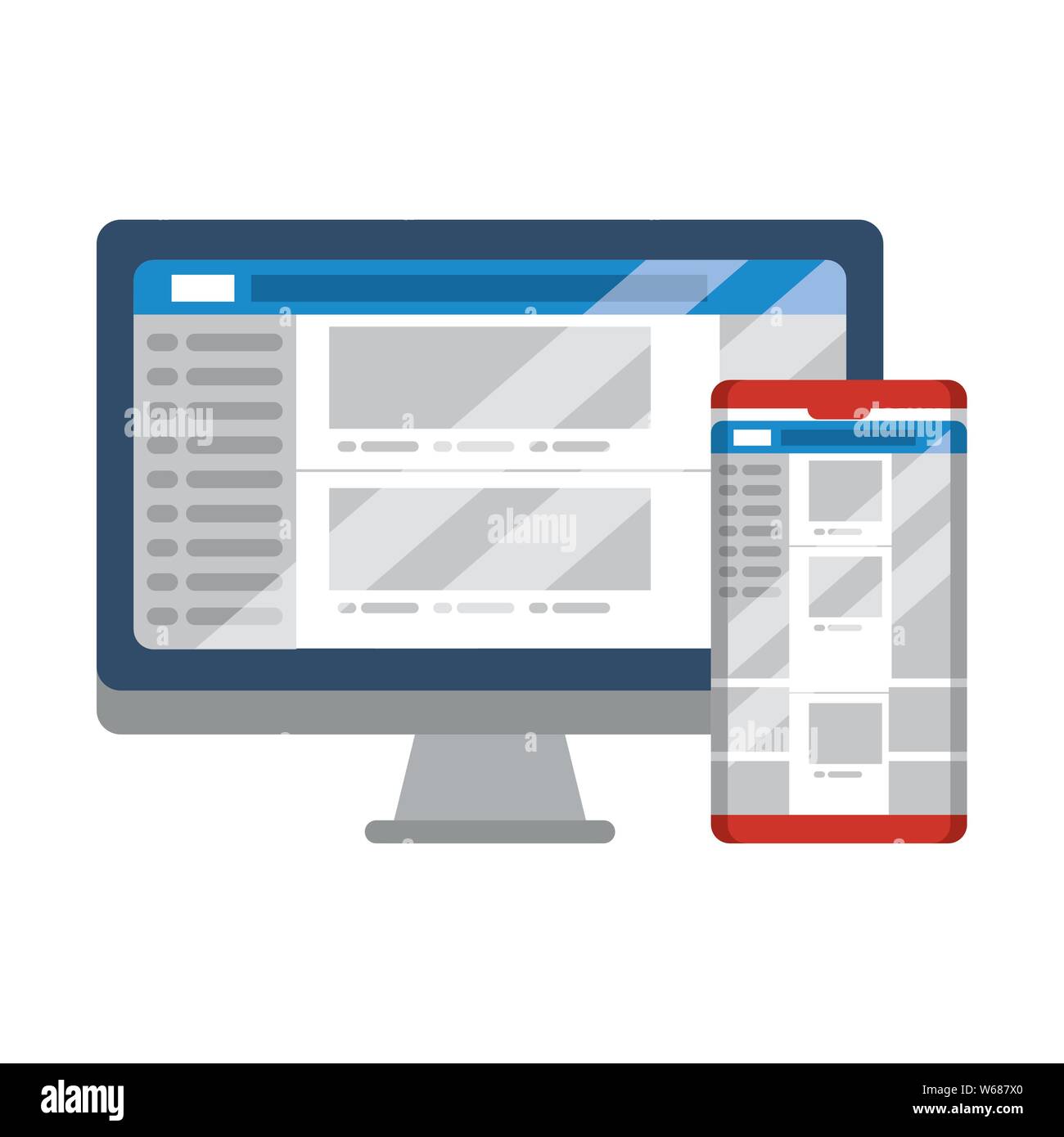 social media network chatting cartoon Stock Vector
