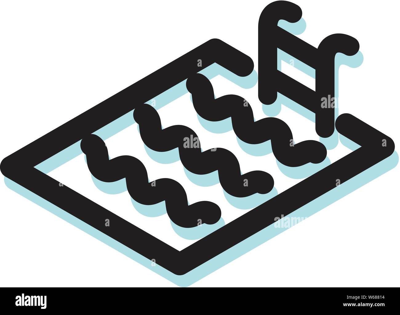 Swimming Pool Icon as EPS 10 File Stock Vector