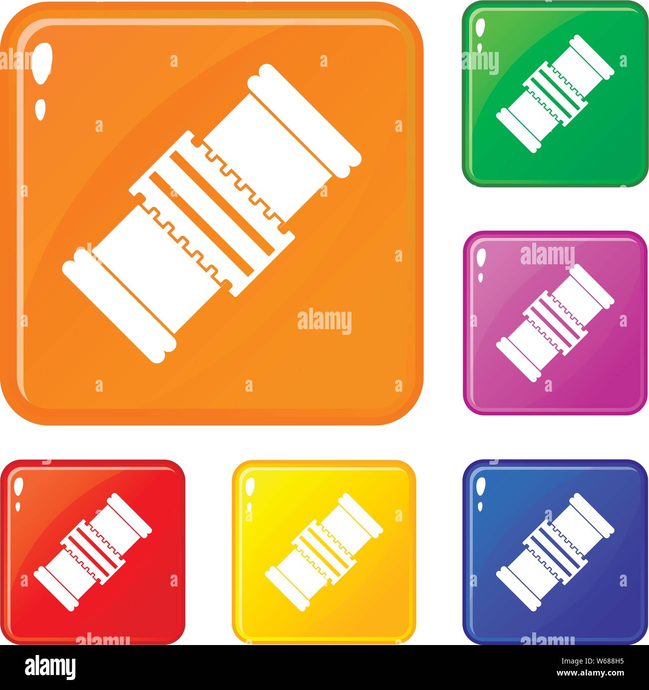 Repair detail icons set vector color Stock Vector Image & Art - Alamy