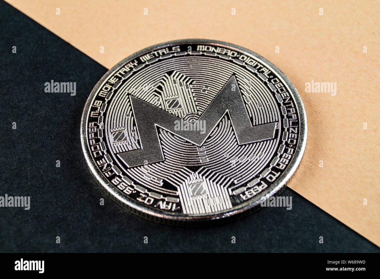 Monero MNR is a modern way of exchange and this crypto currency is a  convenient means of payment Stock Photo - Alamy
