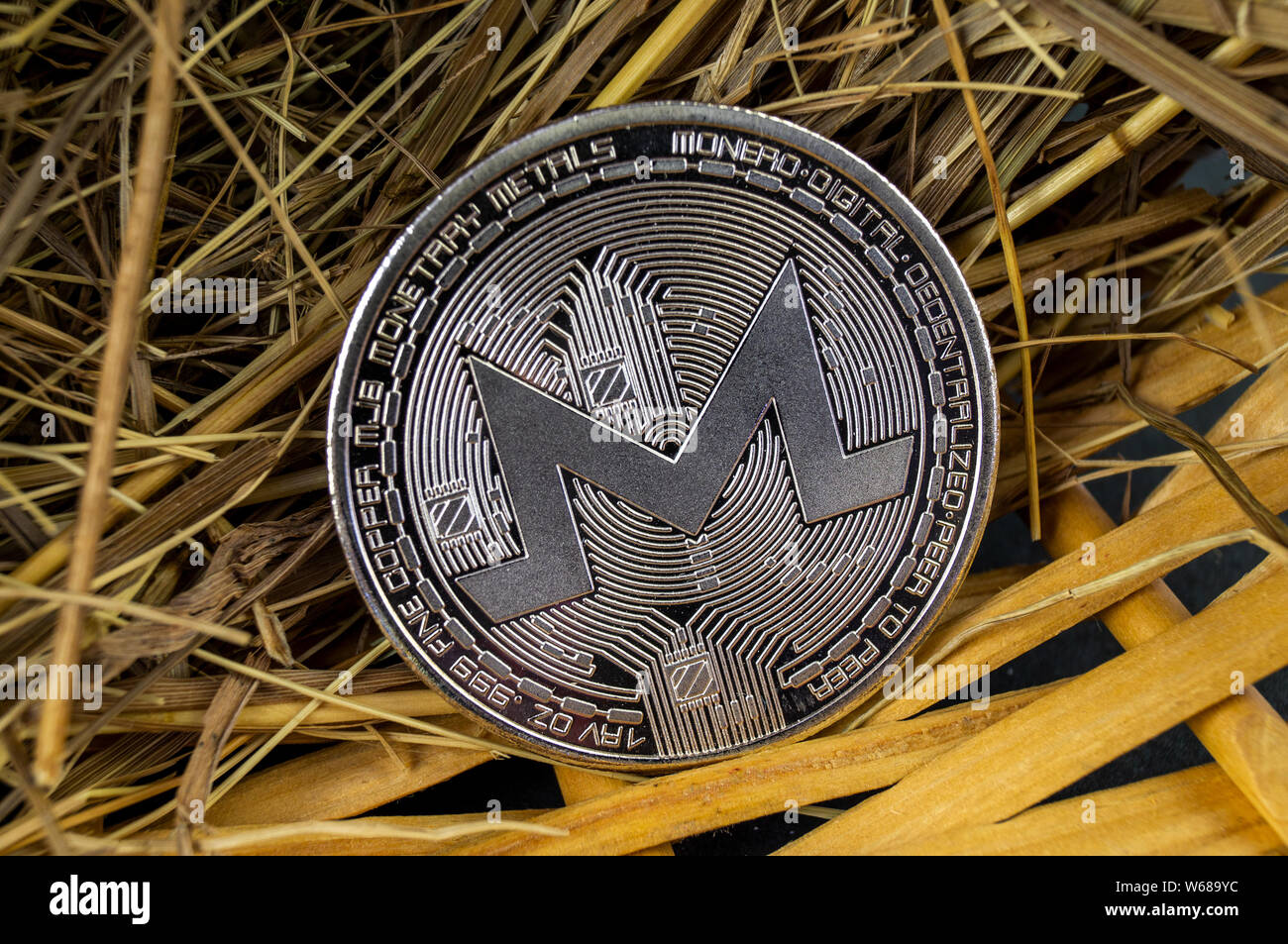 Monero MNR is a modern way of exchange and this crypto currency is a  convenient means of payment Stock Photo - Alamy