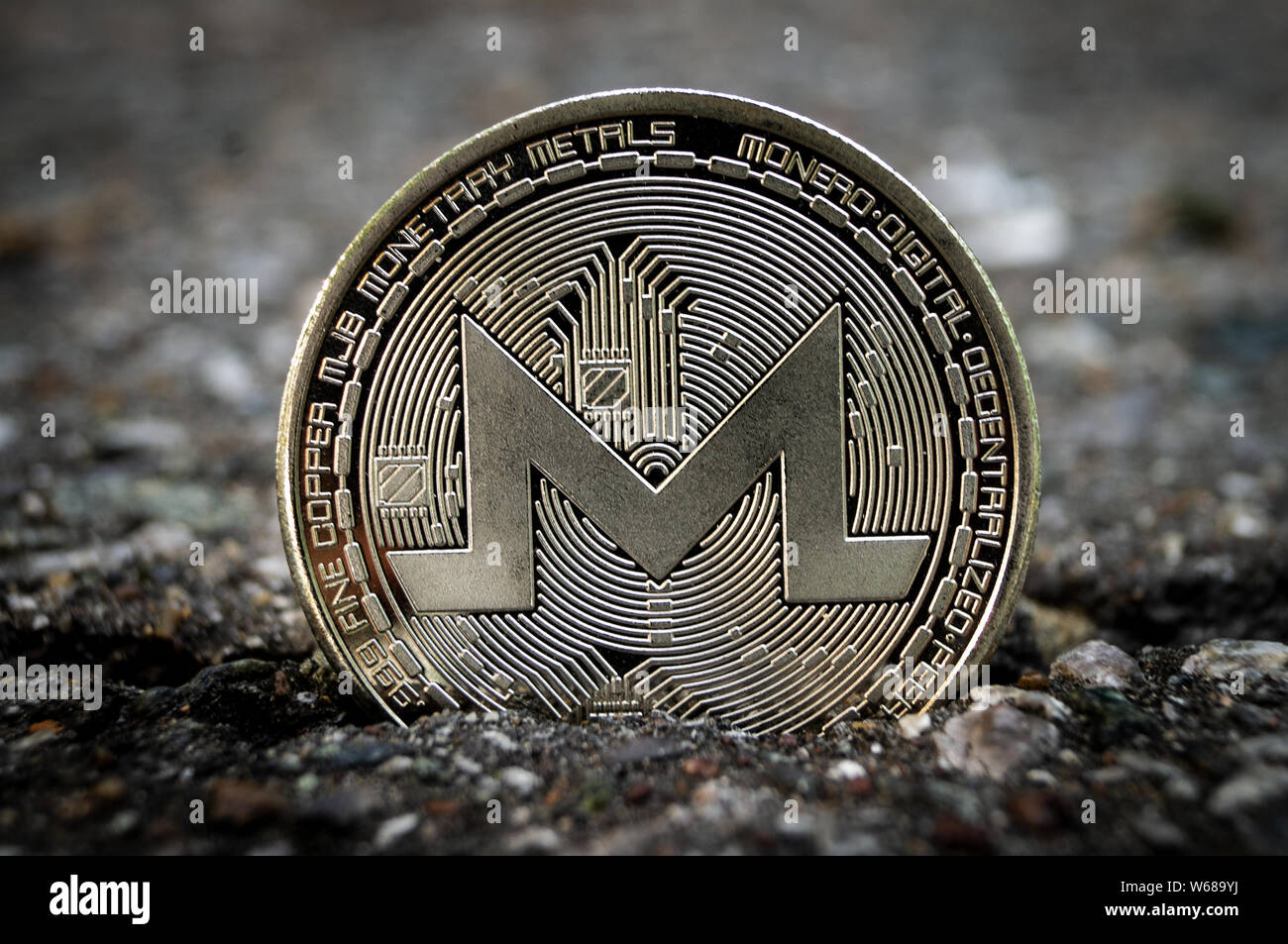 Monero MNR is a modern way of exchange and this crypto currency is a  convenient means of payment Stock Photo - Alamy